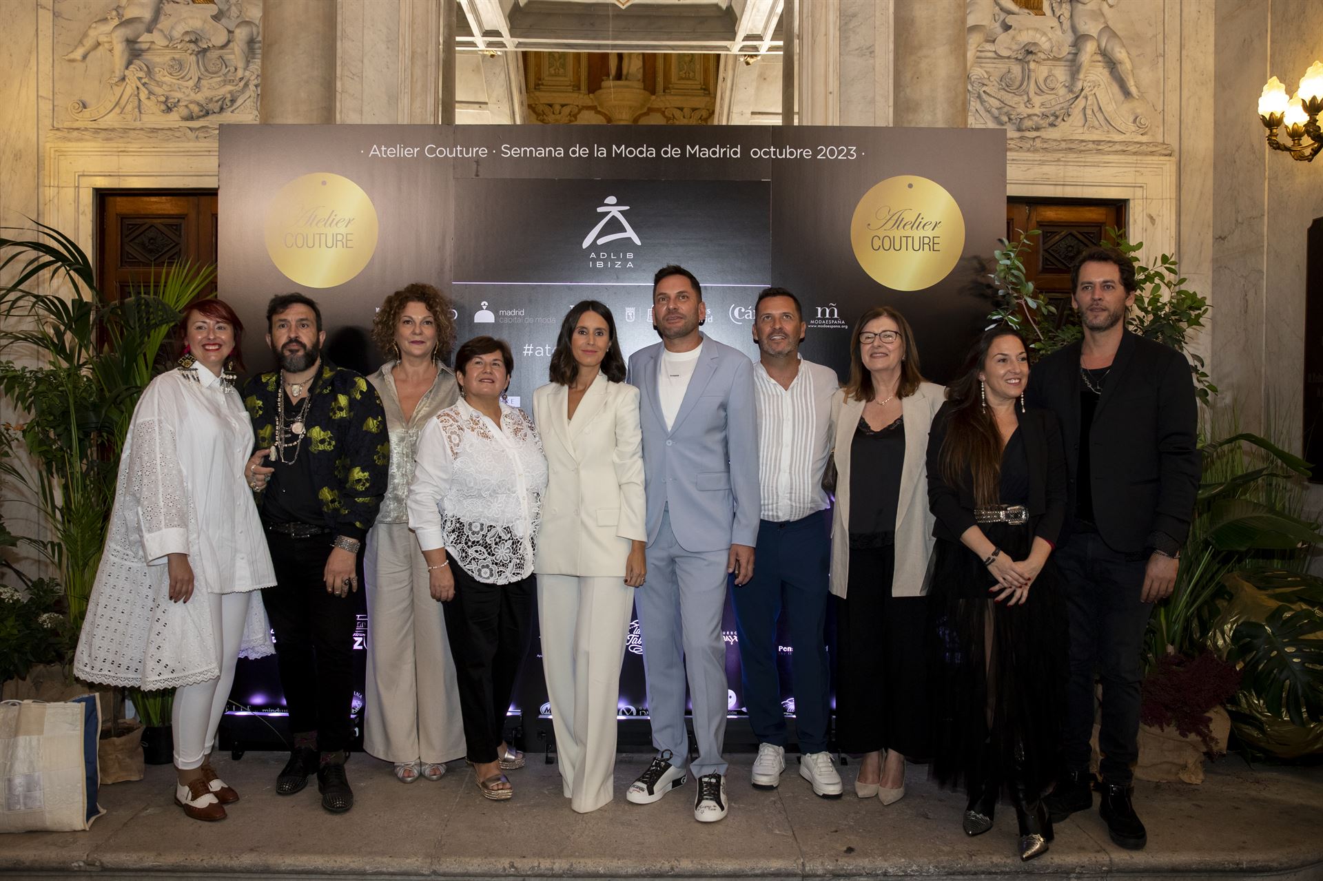 Adlib Ibiza ha presentado sus colecciones bridal en Atelier Couture con Palito Dominguín y Meri Lozano como madrinas